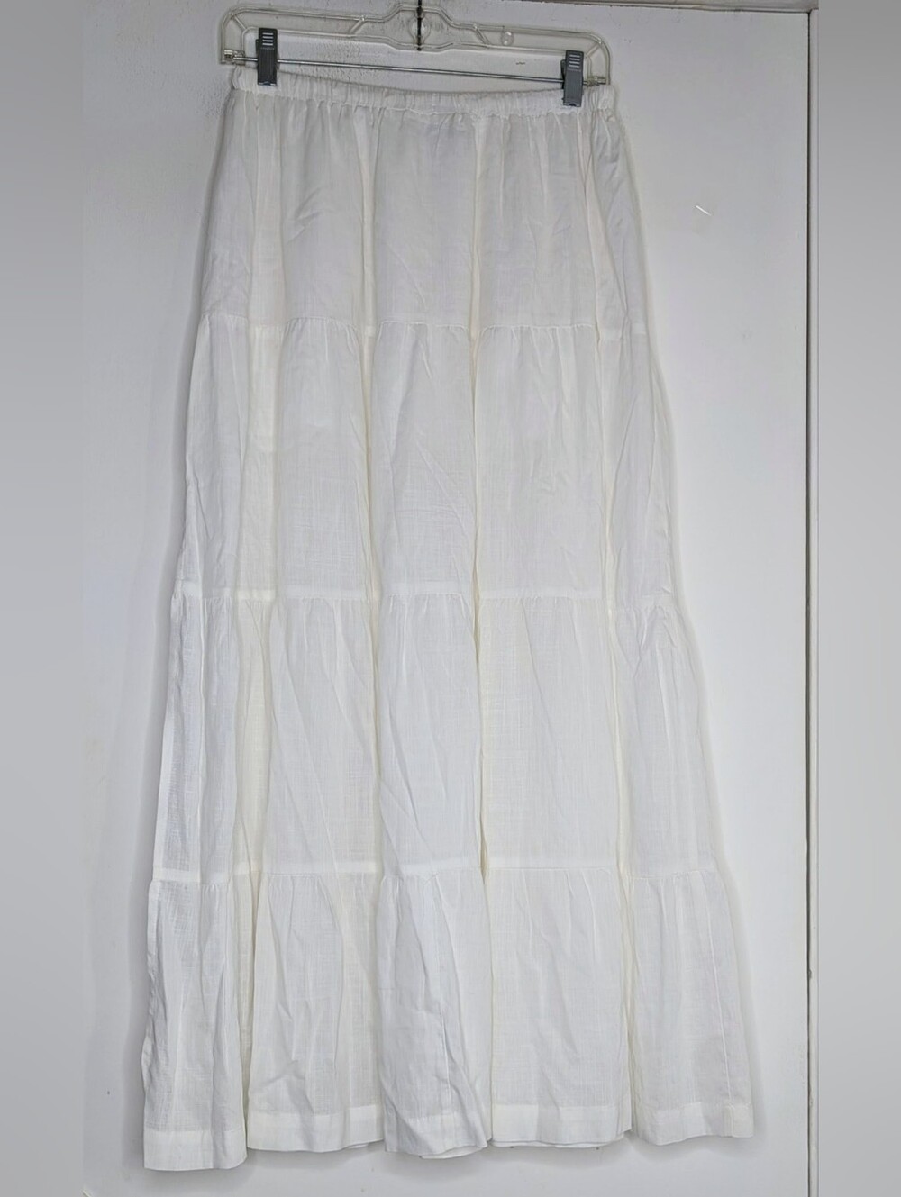 Rhythm. Classic White Maxi Skirt size 6 | Linen Blend - Picture 5 of 8
